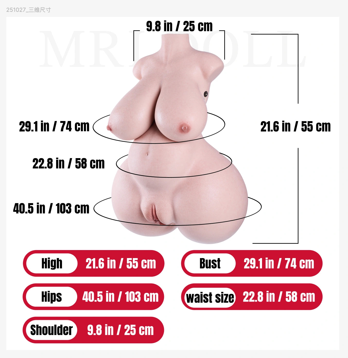 Josephine:22KG Milking the pregnant Sex Torso MRLDOLL