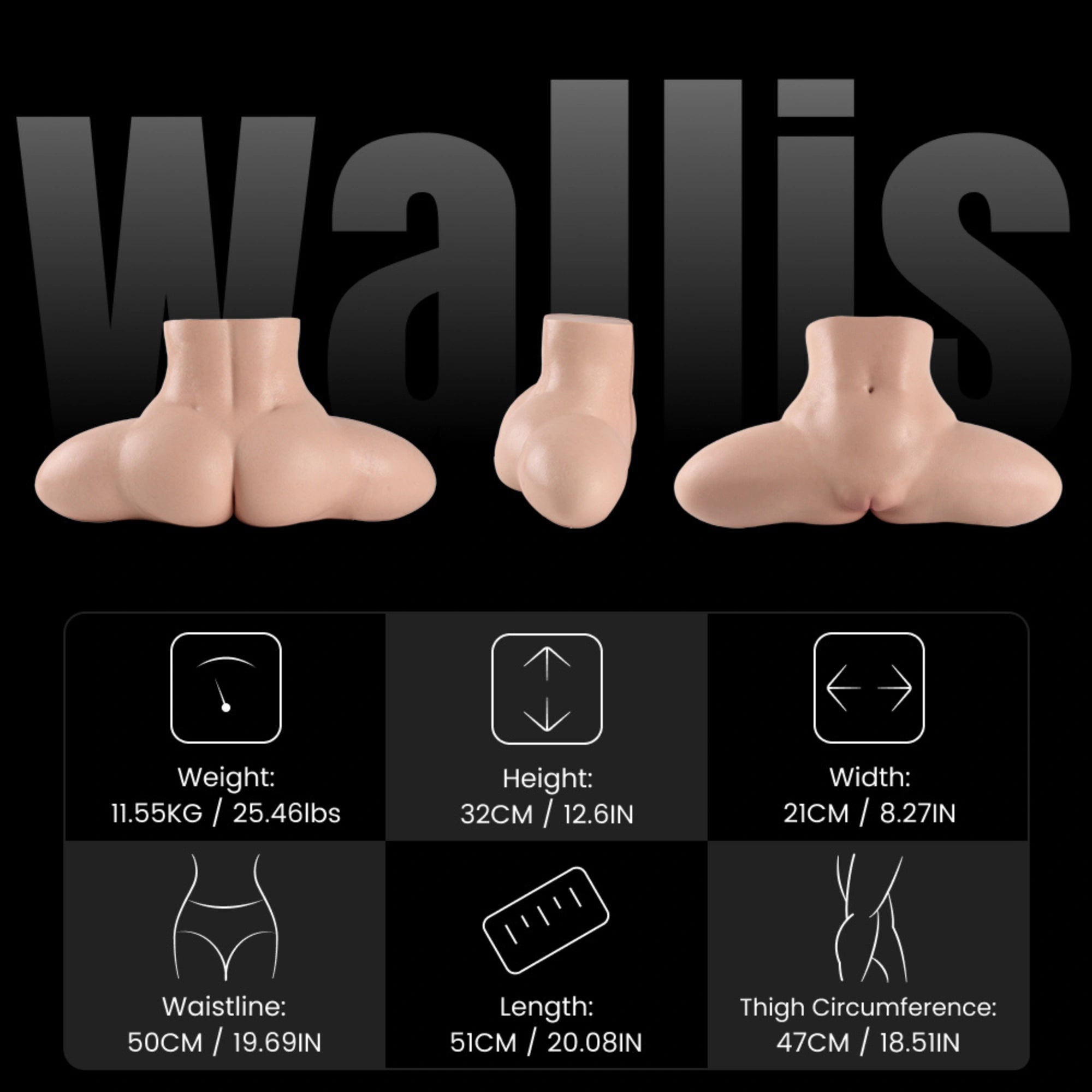 Image of Wallis Split-Leg Electric Sex Torso