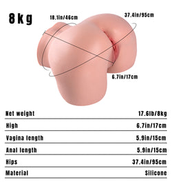 Image of Tina: 8.05kg Silicone Big Booty Torso Sex Doll