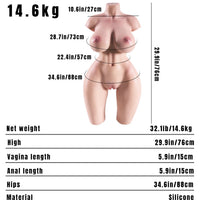 Alina:32LB Ultra Realistic Sex Doll Female Torso With Sexy Pussy MRLDOLL