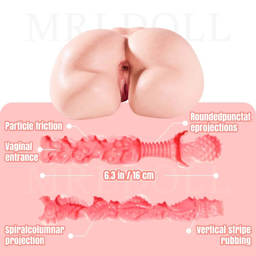 Image of Mini Luna:4.8kg Soft Realistic Buttock Small Sex Doll MRLDOLL