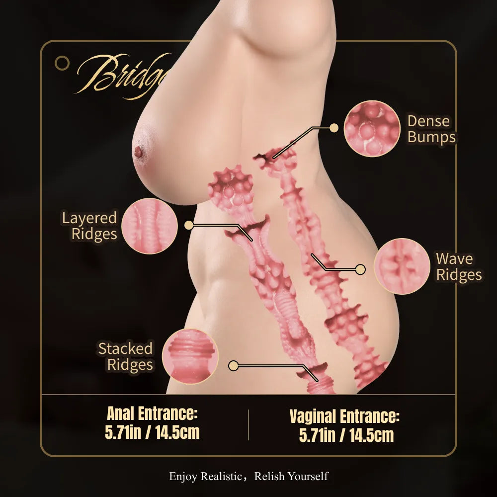 Image of Bridget 24.5KG Tan-line Brown Style Fitness Sex Torso
