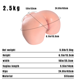 Image of Chloe :2.5KG Realistic Silicone Pocket Pussy  Mini Ass Sex Doll