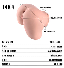 Image of Arabella:14KG Realistic Big Ass Lifelike Silicone Torso Sex Doll for Men