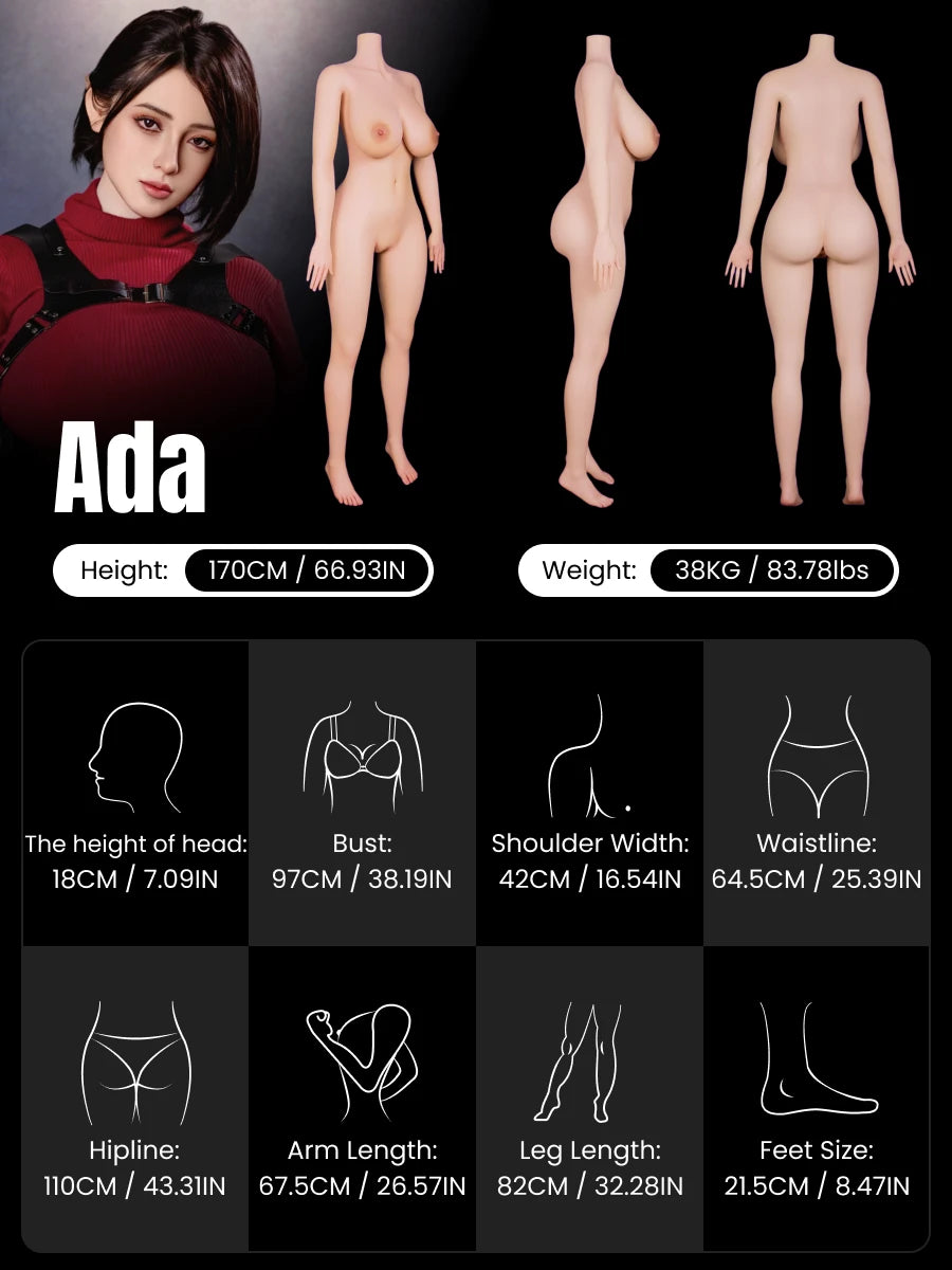 Image of Cosplay Ada 170CM Hyper-Realistic Sex Doll 38KG