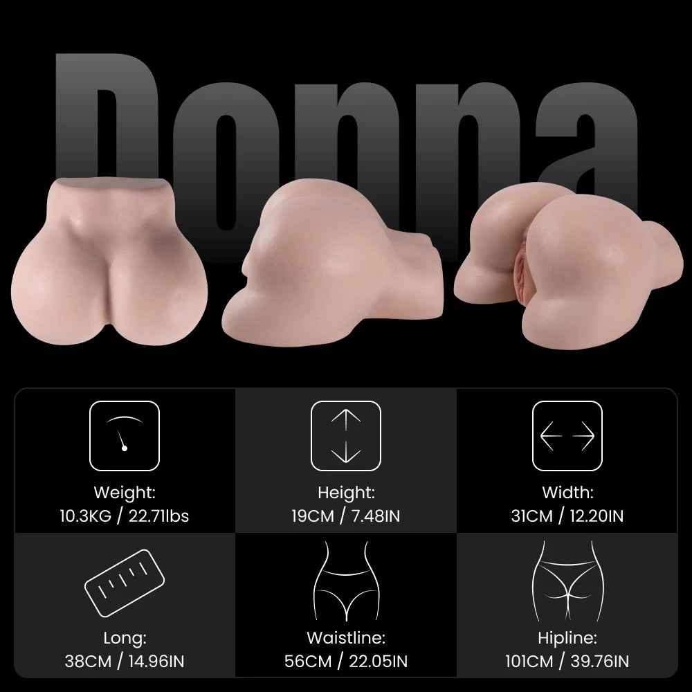 Donna: 10,3 KG Doggy Style Sex-Torso Beste männliche Sexspielzeuge