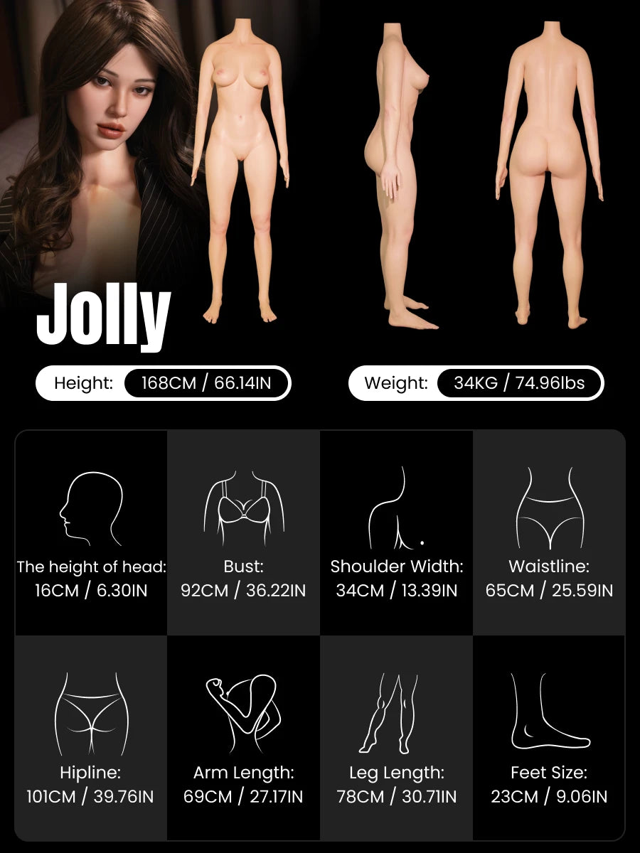Image of Jolly Most Realistic Sex Doll 168CM 34KG