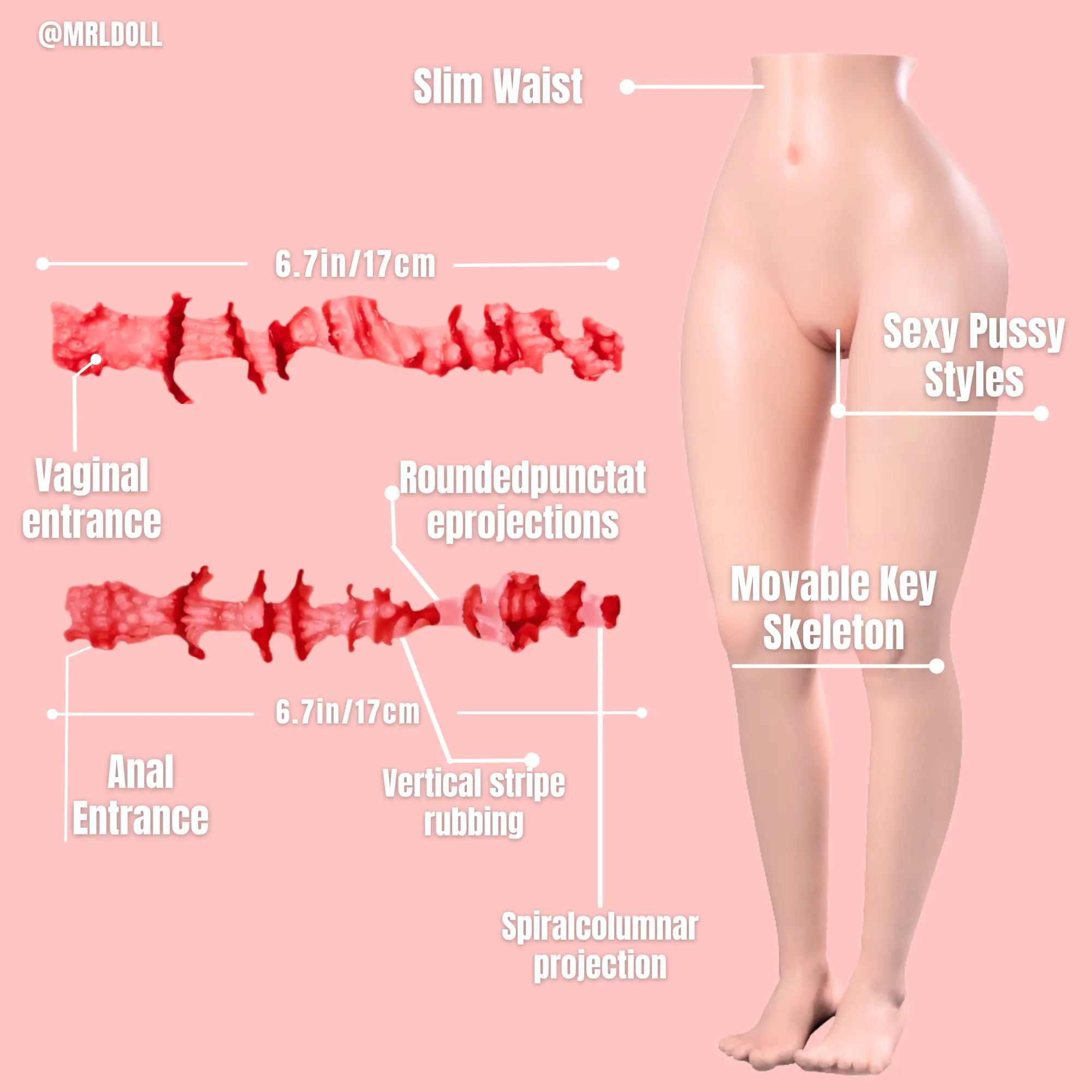 Image of Gemma 22KG Climax Leg Sex Torso Doll For Men MRLDOLL