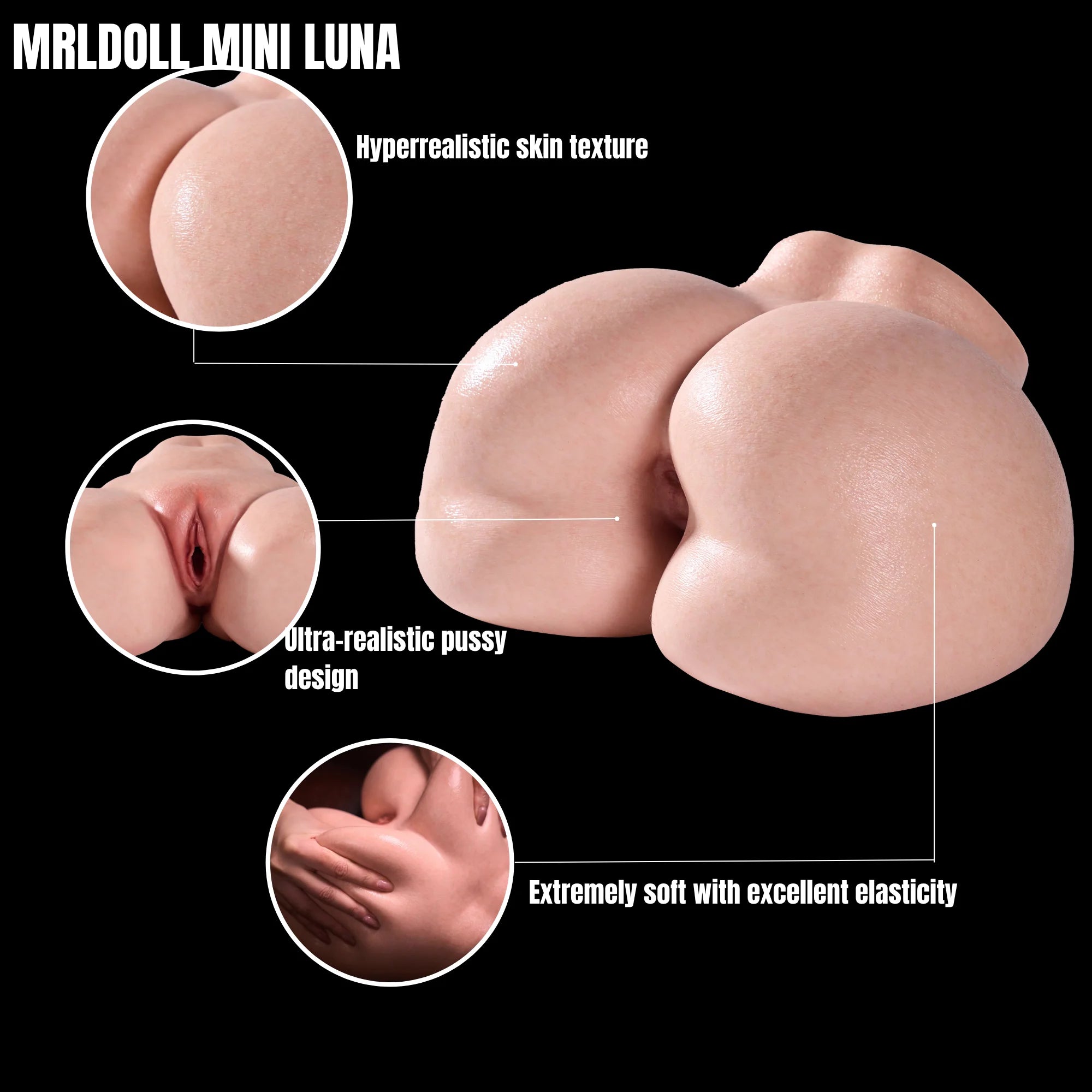 MRLDOLL Mini Luna — силиконовый торс нижней части тела — справочное изображение производителя