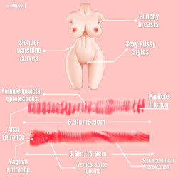 Image of Alina:20LB Ultra Realistic Sex Doll Female Torso With Sexy Pussy