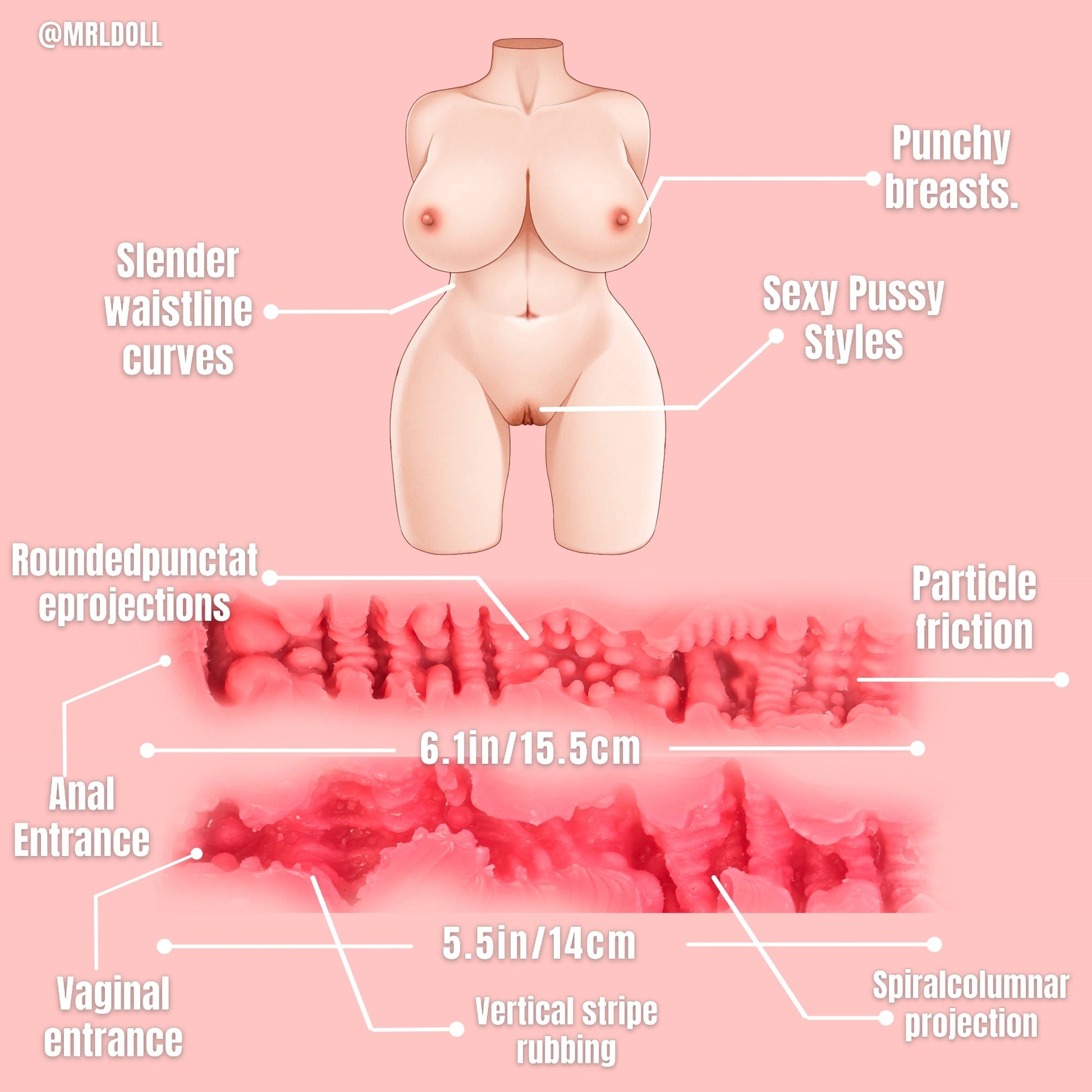 Caroline:20KG Sex Torso Your Sensual Partner MRLDOLL