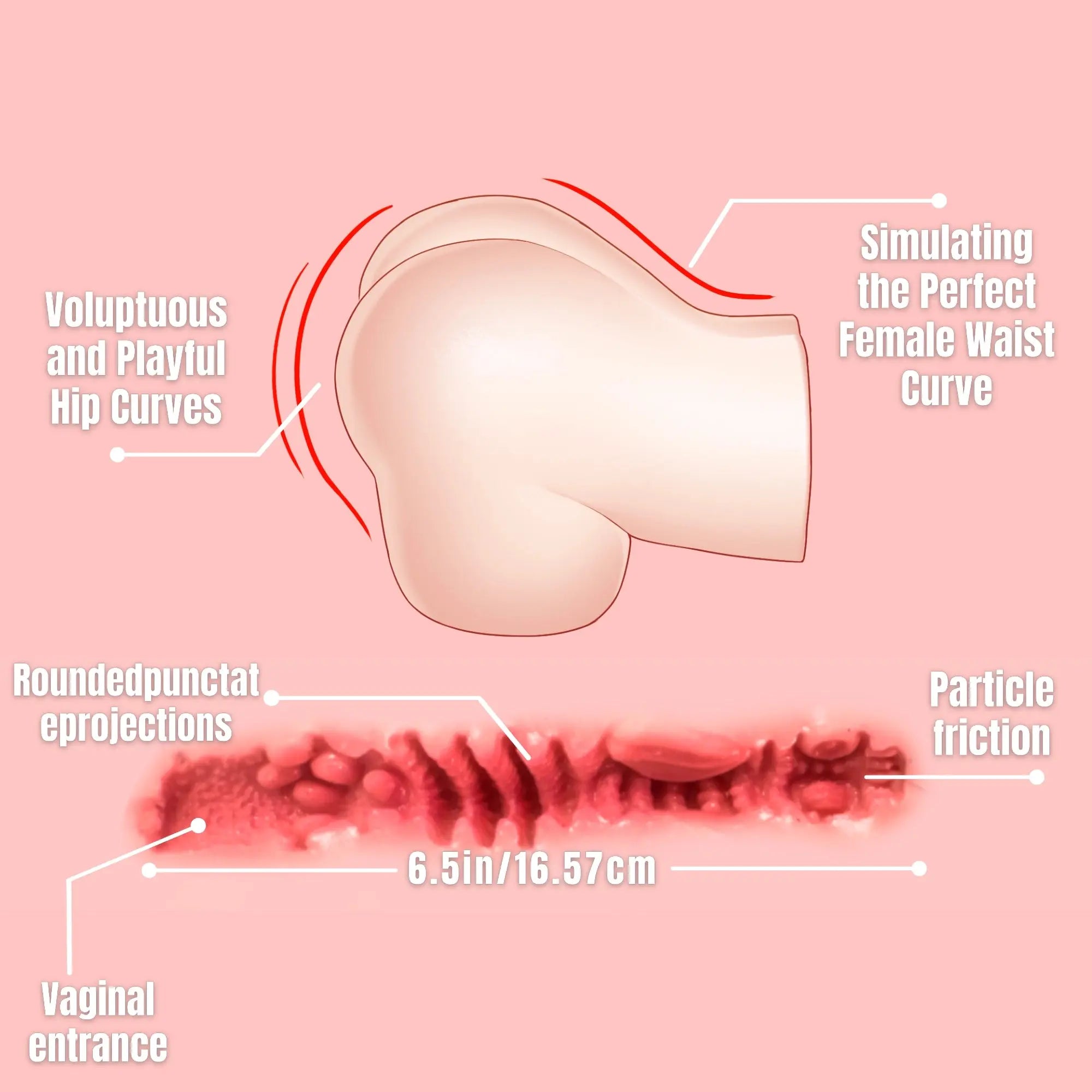 Image of Chloe:2.5KG Realistic Silicone Pocket Pussy Mini Torso Sex Doll MRLDOLL