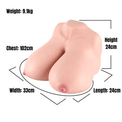 Image of Ruki:9.1KG Big Boob Sex Torso Silicone Breast Masturbator Toy MRLDOLL