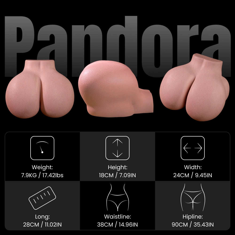 Image of Pandora:7.9KG Soft Black Buttocks Built-in Hymen Sex Torso