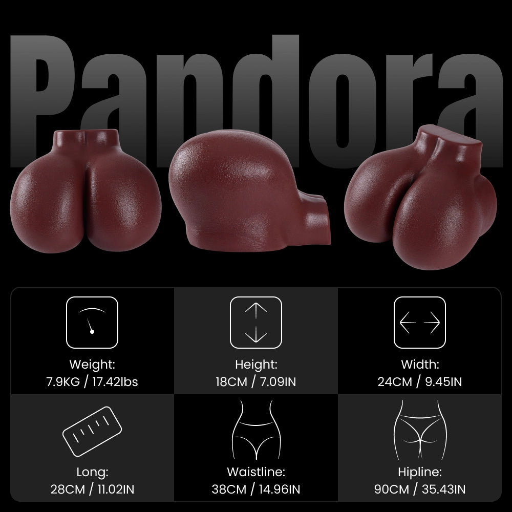 Image of Pandora:7.9KG Soft Black Buttocks Built-in Hymen Sex Torso