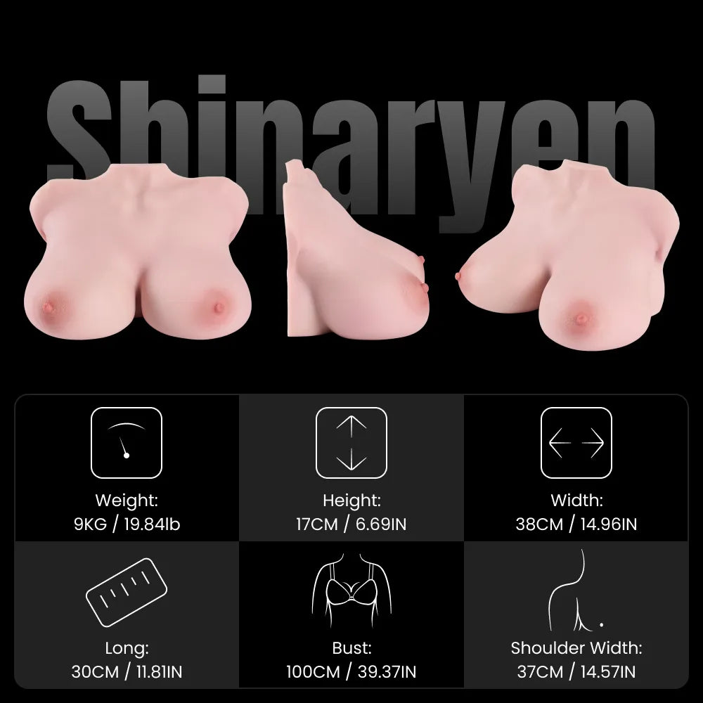 Image of Shinaryen Breast 1:1 Replica Silicone Sex Torso