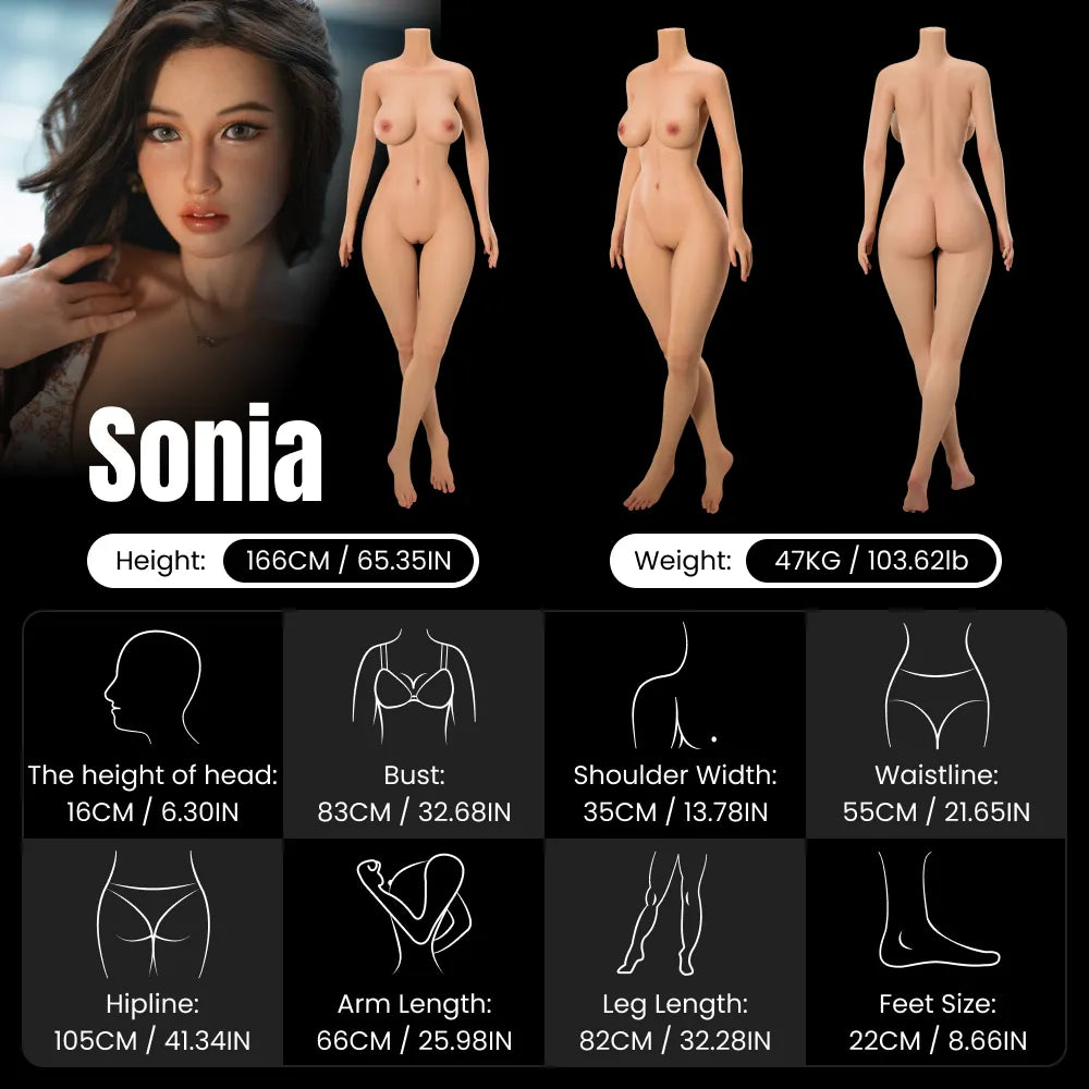 MRLDOLL Sonia — 166 cm Silicone Doll — manufacturer reference image