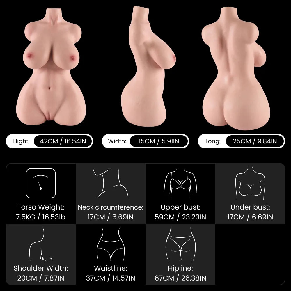 Image of Tifa: Mini Sex Torso 7.5KG Masturbatore maschile