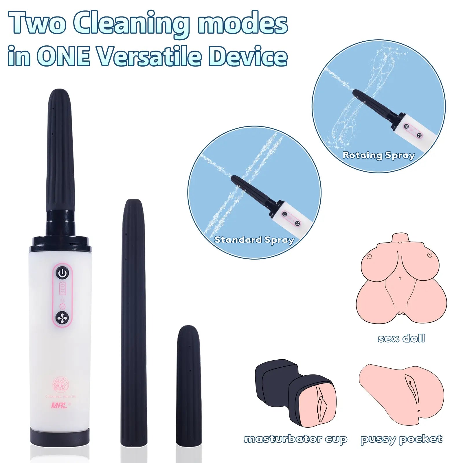 Image of MRLdoll Automatic Cleaning Douche Sex Accessories for Male Masturbator MRLDOLL