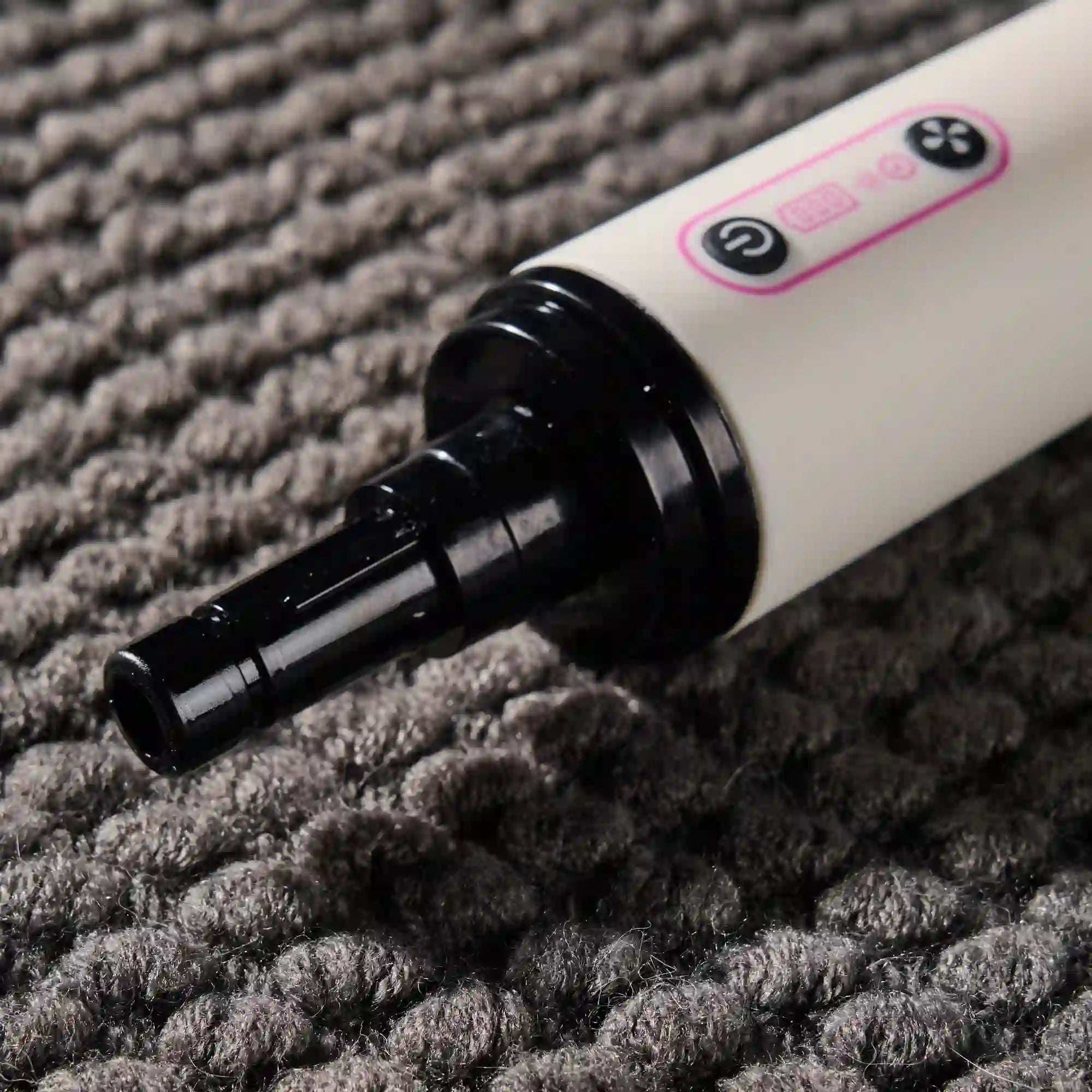 Image of Close-up of automatic silicone doll cleaning system connector between motor unit and cleaning tube