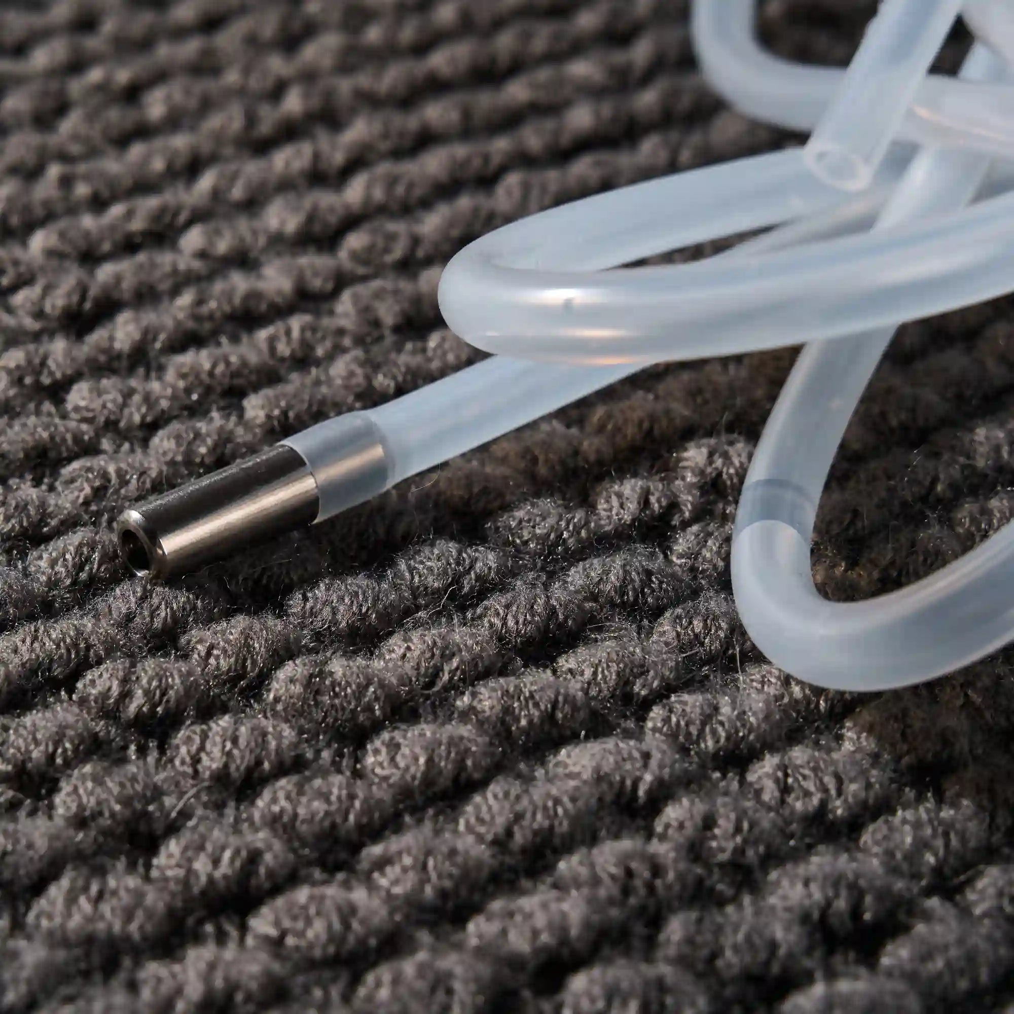 Image of Water intake connector detail of automatic silicone doll cleaning system hose assembly