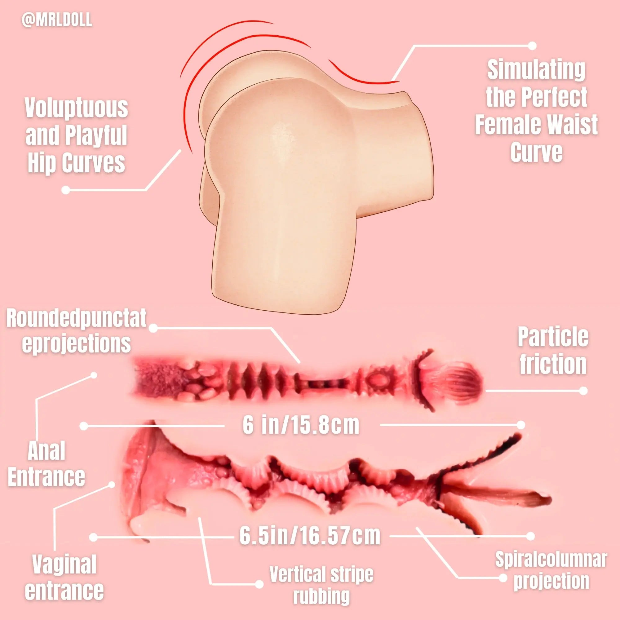 Image of Isabella:9.4KG Realistic Big Ass Sex Torso Sex Toy For Men MRLDOLL