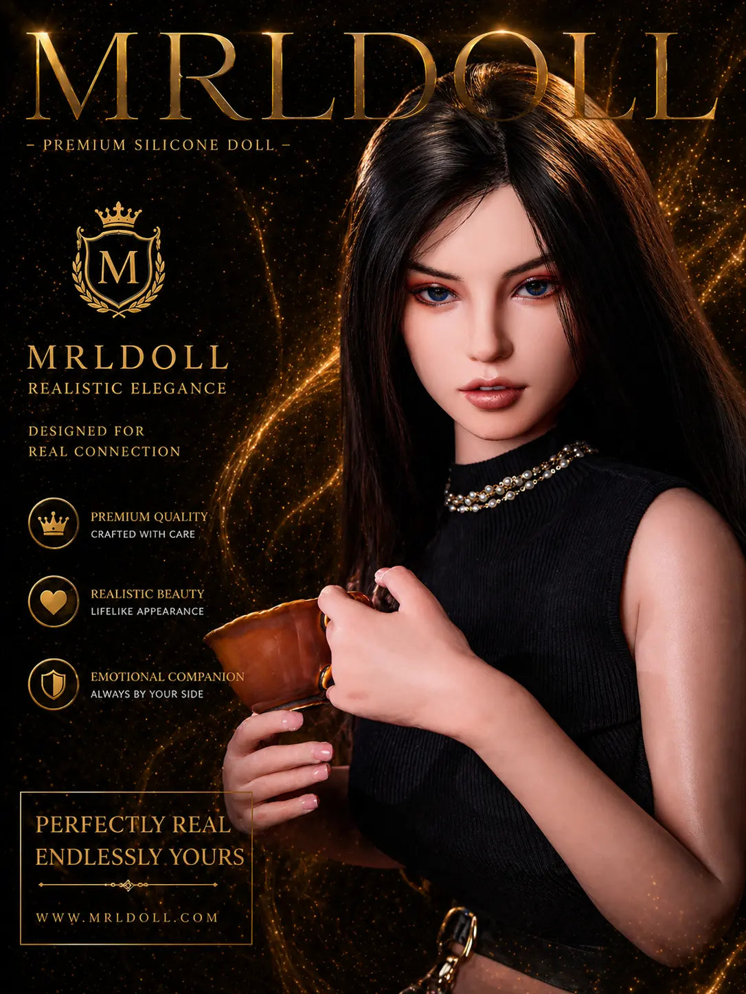 Image of Vivian 38kg 168cm Life Size Sex Doll