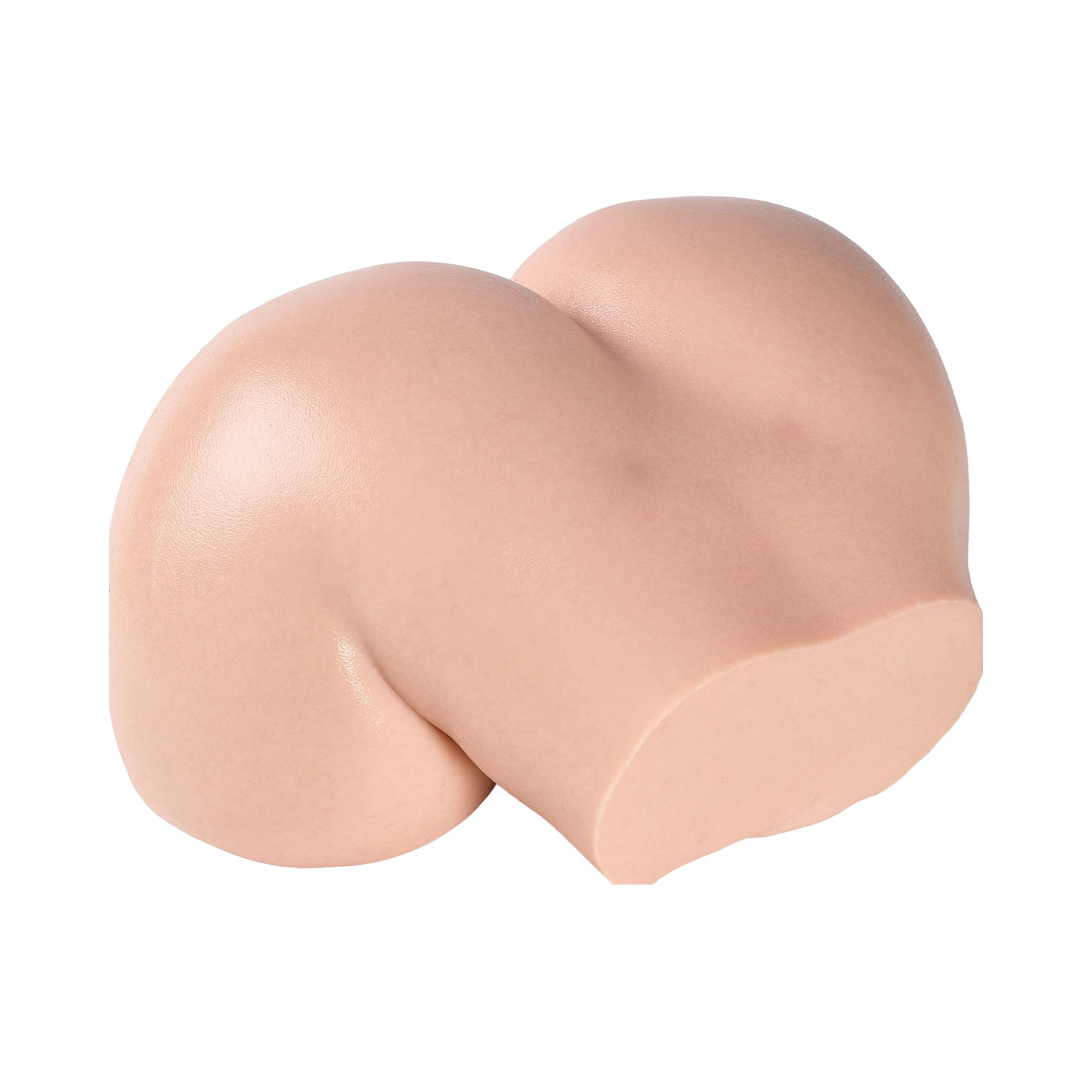 Image of Angled view of Gill big booty torso highlighting its rounded silicone rear profile