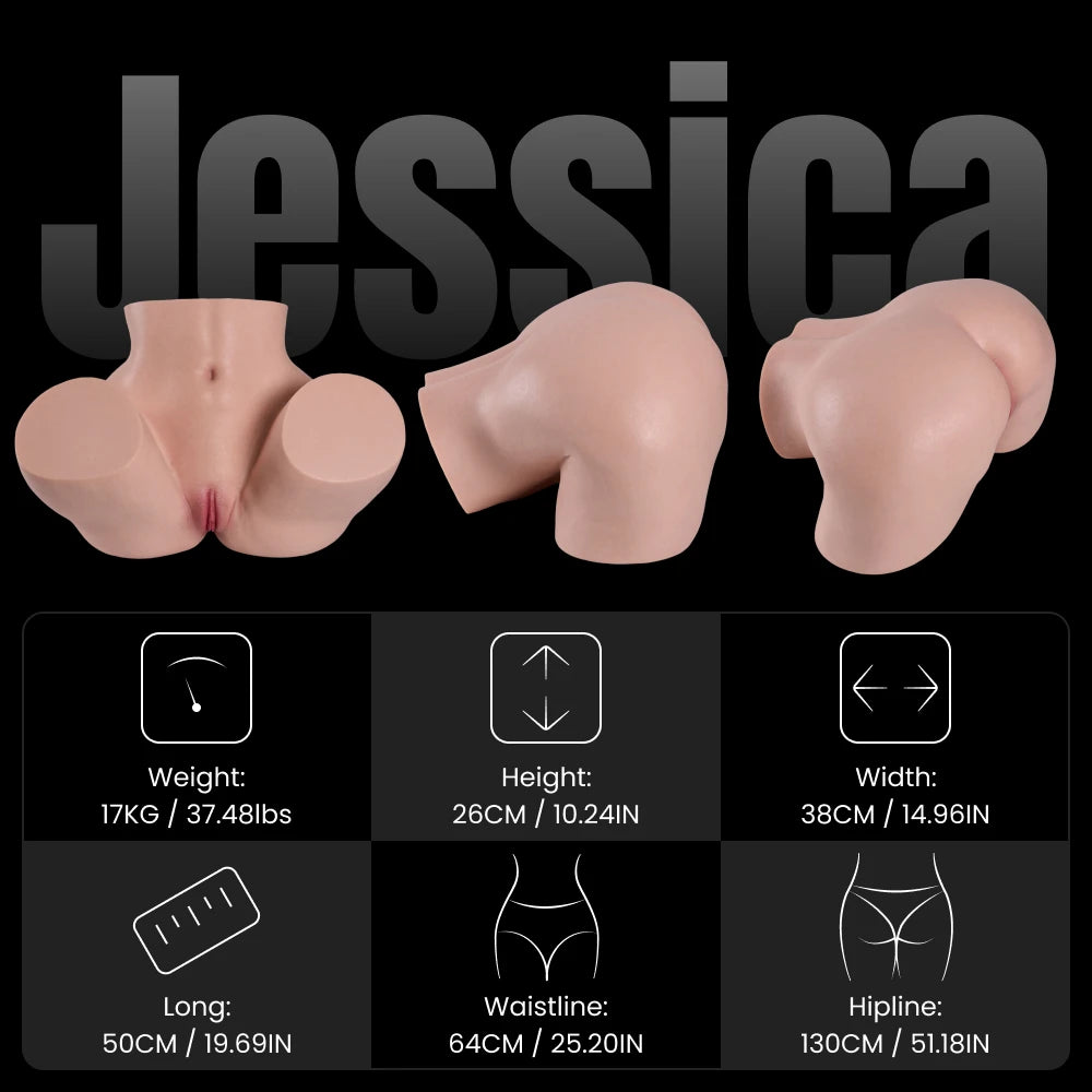 Image of Großer Po Latina Jessica: 17KG Sex-Torso Realistisches Silikon Sexspielzeug