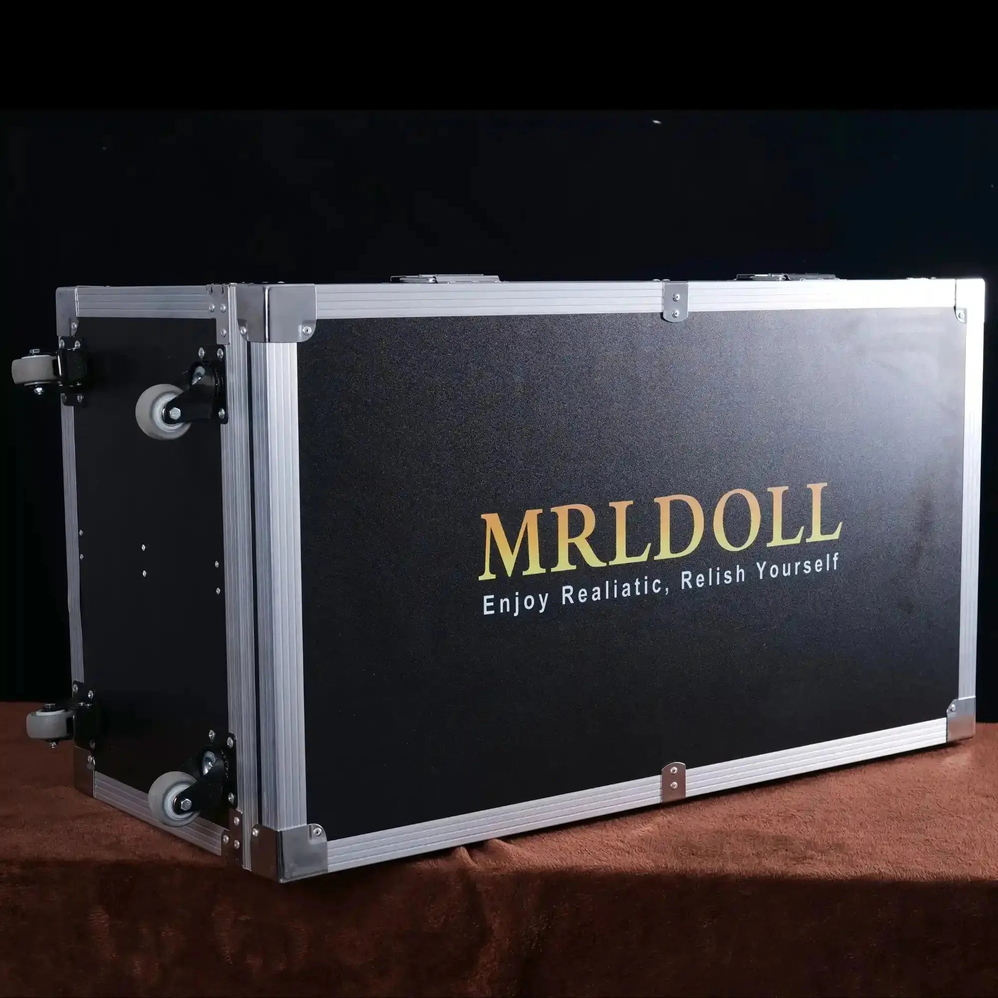 Image of secure lock system on lockable sex doll case for privacy and anti-theft protection