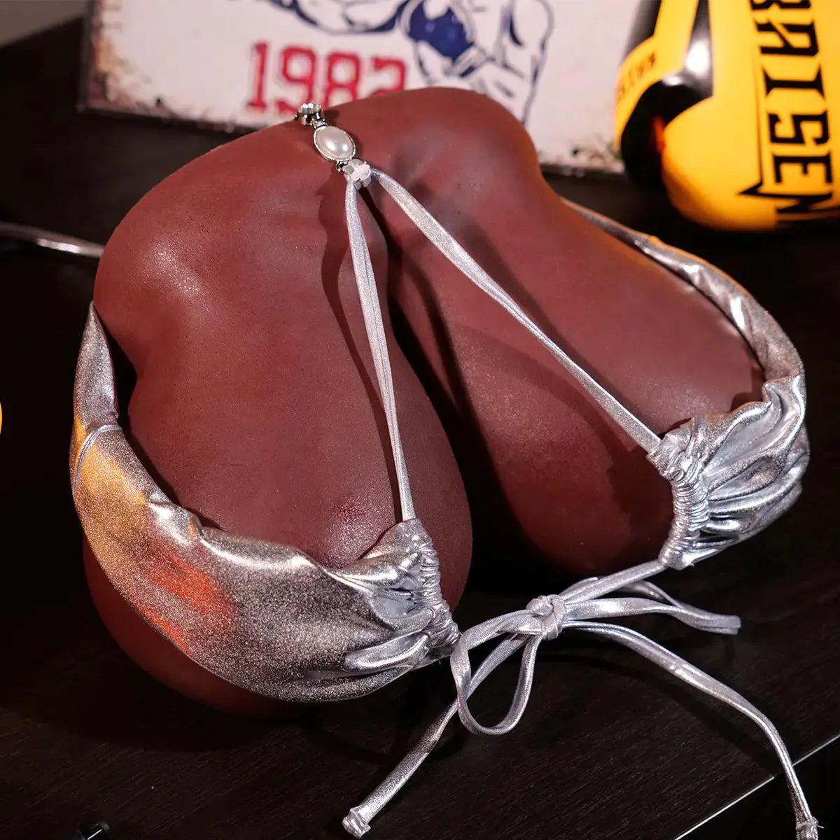 Image of Maggie:4.8kg Super Soft Black Big Boob Silicone Sex Torso MRLDOLL