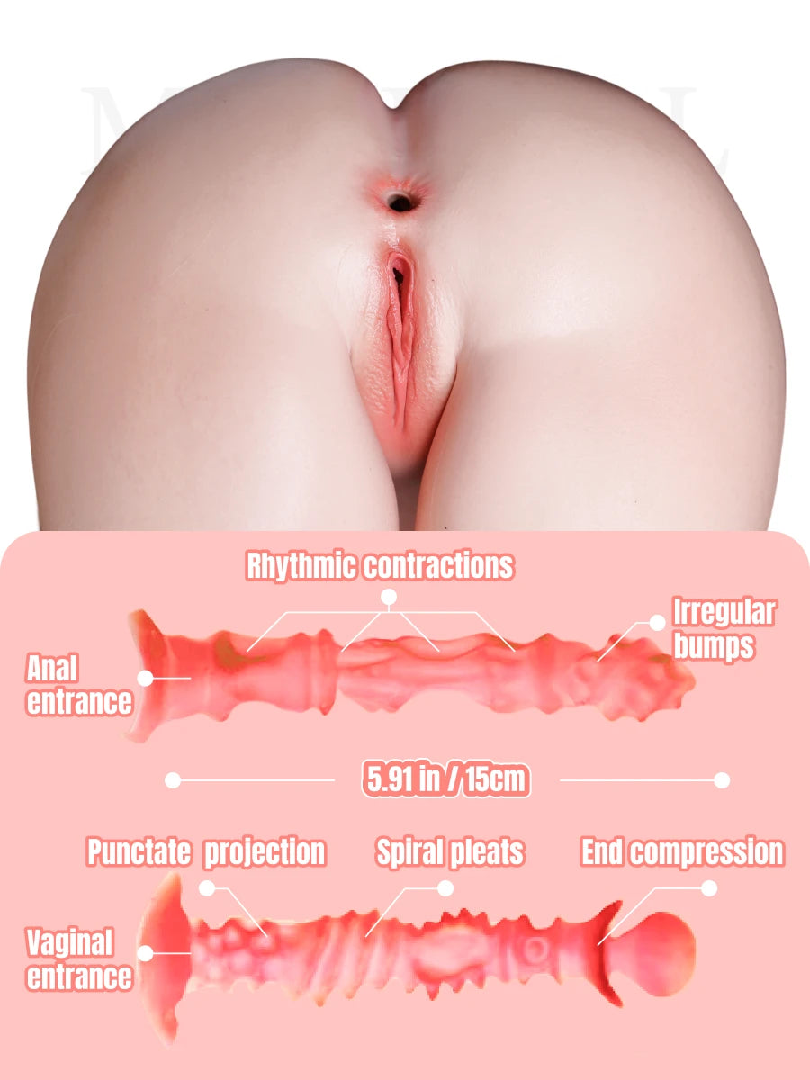 Image of MRLDOLL Akane anime sex doll intimate detail and internal channel cross section structure overview