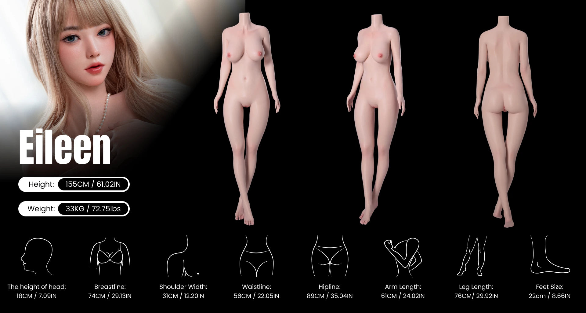 MRLDOLL Eileen — силиконовая кукла — справочное изображение производителя
