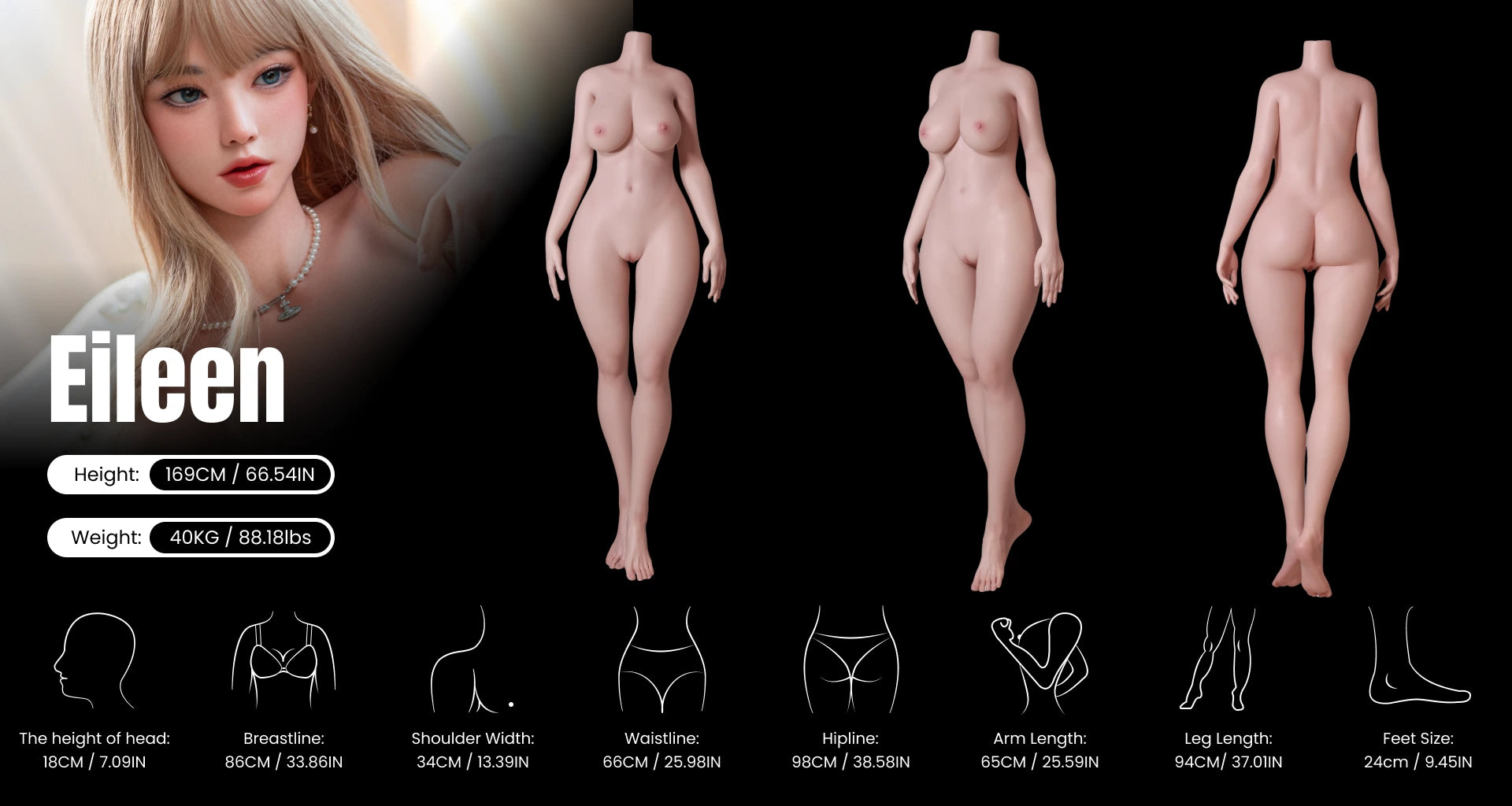 MRLDOLL Eileen — силиконовая кукла — справочное изображение производителя