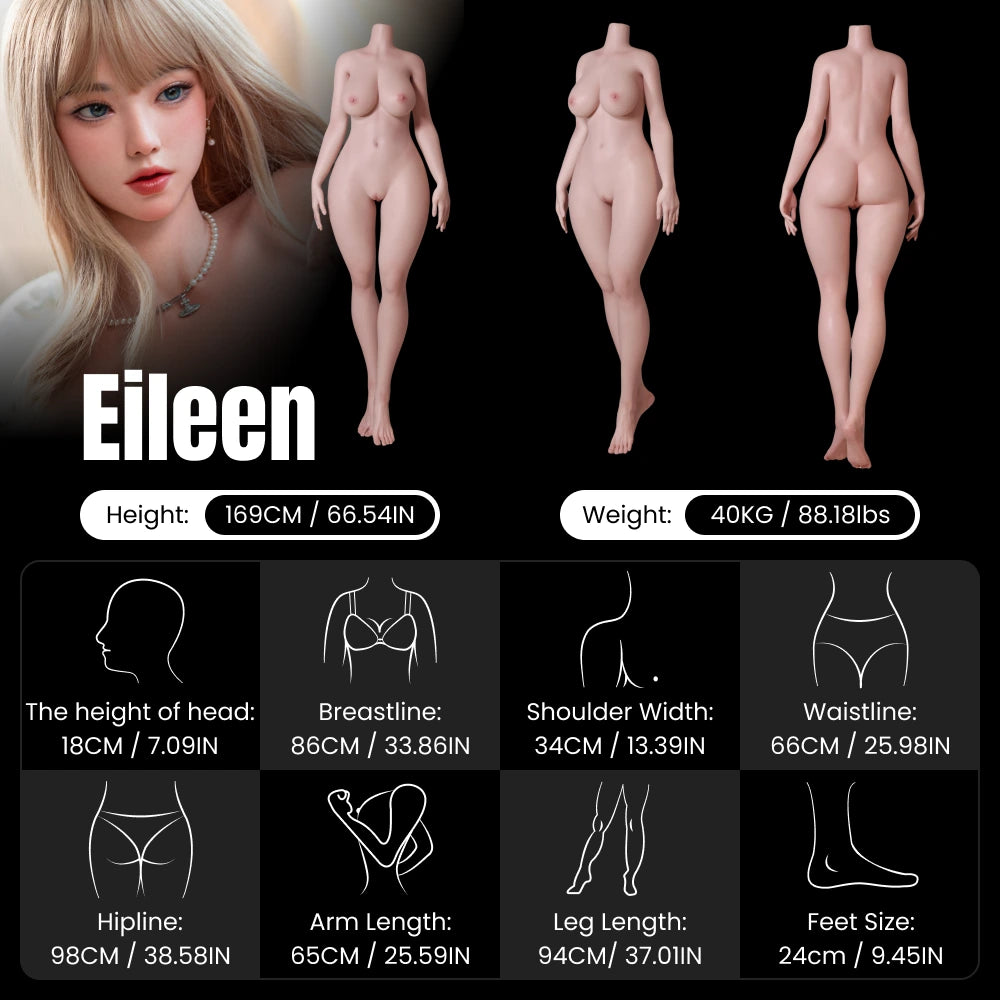 Eileen Life Size Asian Sex Doll Platinum Silicone Realistic Sex Doll - MRLDOLL Eileen Life Size Asian Sex Doll Platinum Silicone Realistic Sex Doll - MRLDOLL
