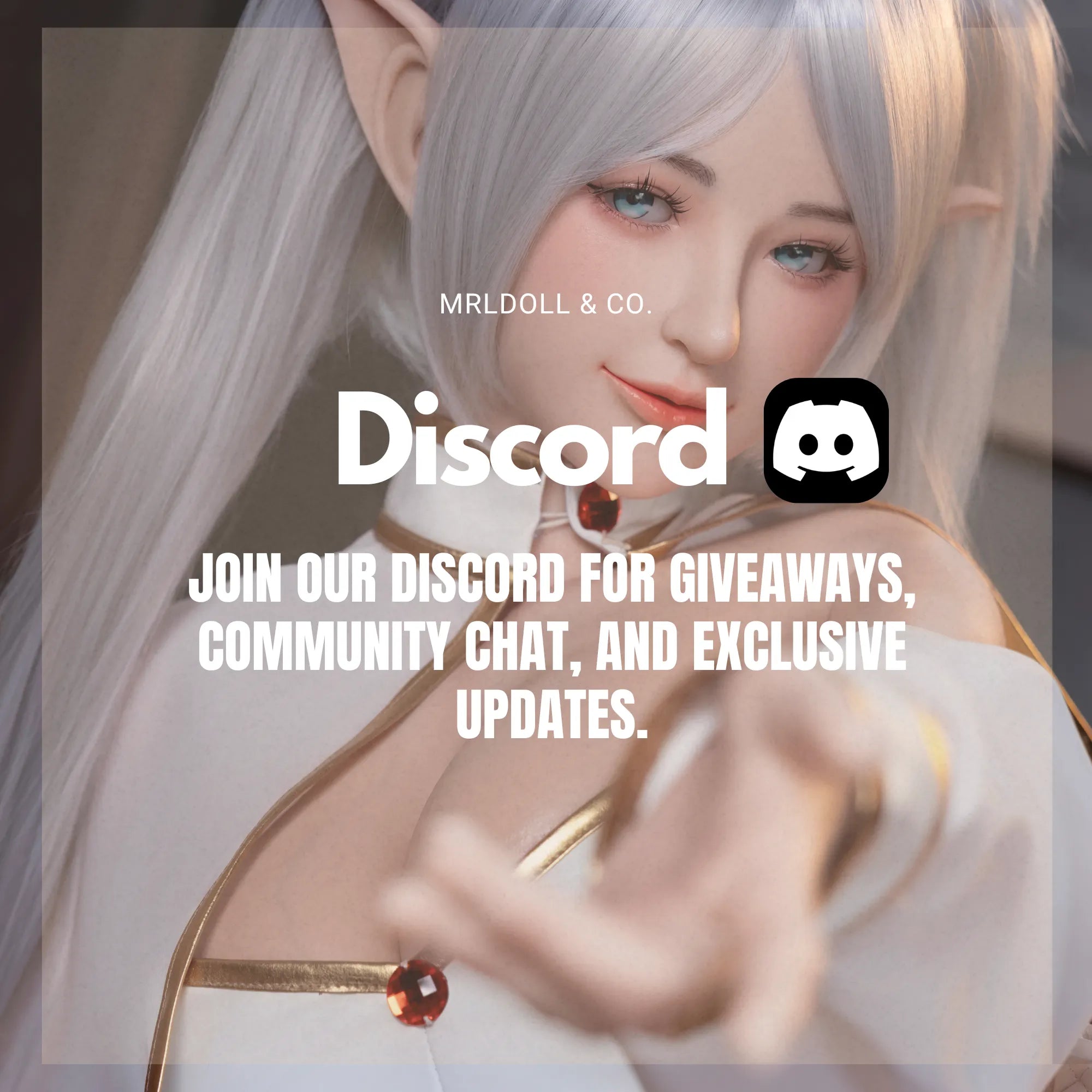Image of Join the MRLDOLL Discord community for giveaways, community chat, and exclusive product updates