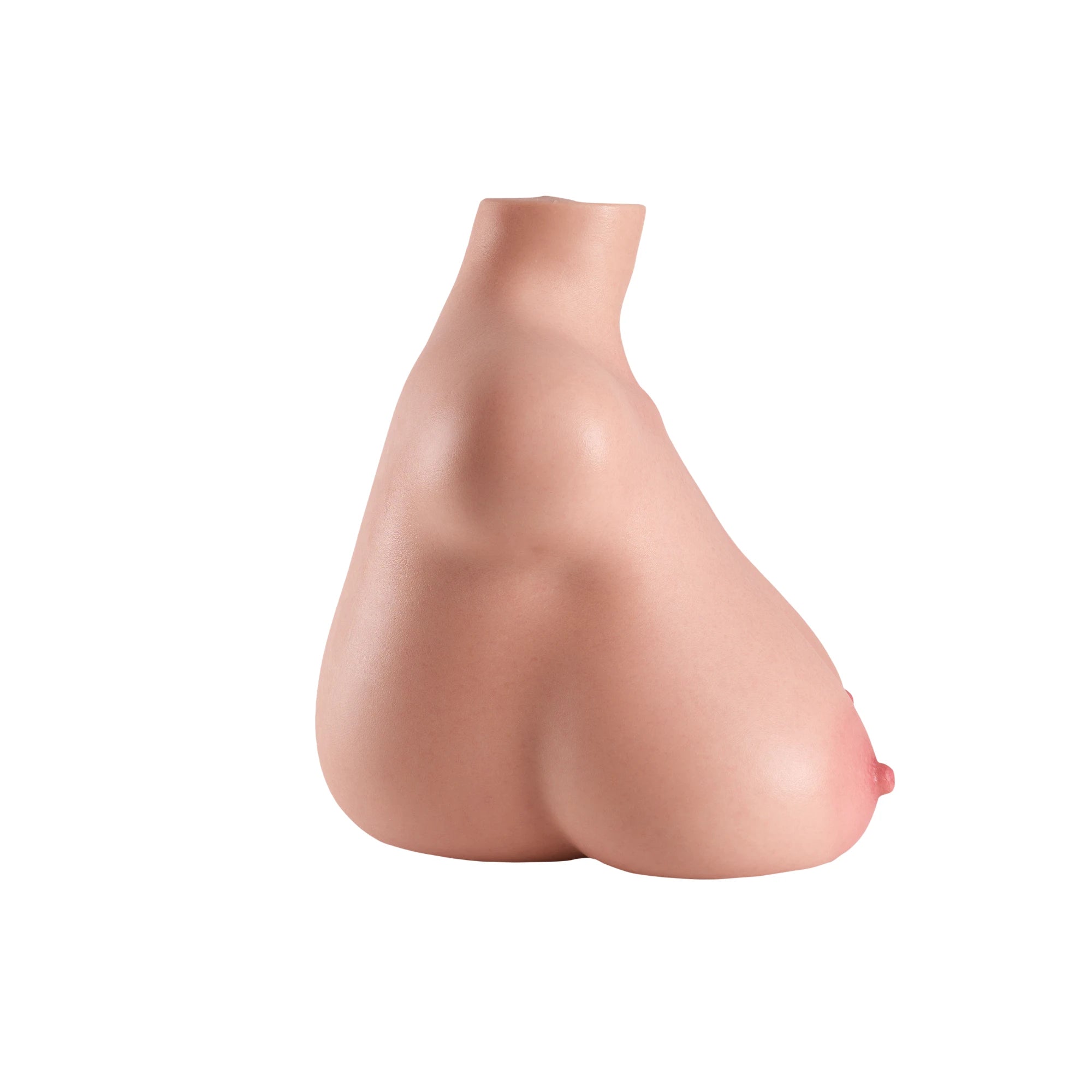 Image of Side view of MRLDOLL Tess torso highlighting natural curves and realistic body contours